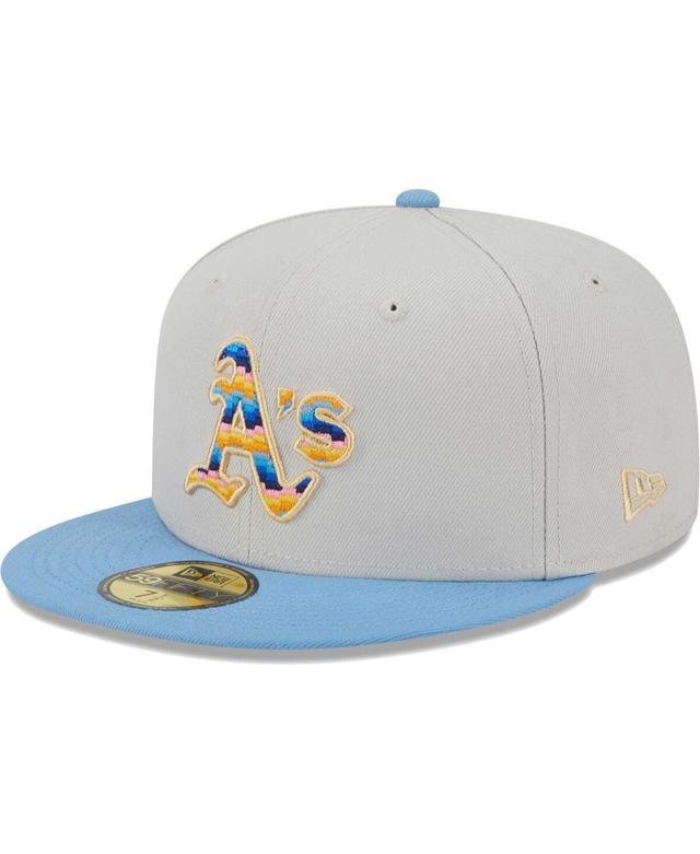 Mens New Era Natural Oakland Athletics Beach Front 59FIFTY Fitted Hat Product Image