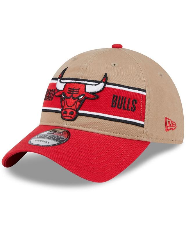 Mens New Era Tan/Red Chicago Bulls 2024 NBA Draft 9TWENTY Adjustable Hat Product Image