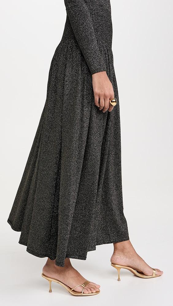 Zimmermann Crush Metallic Flare Skirt | Shopbop Product Image