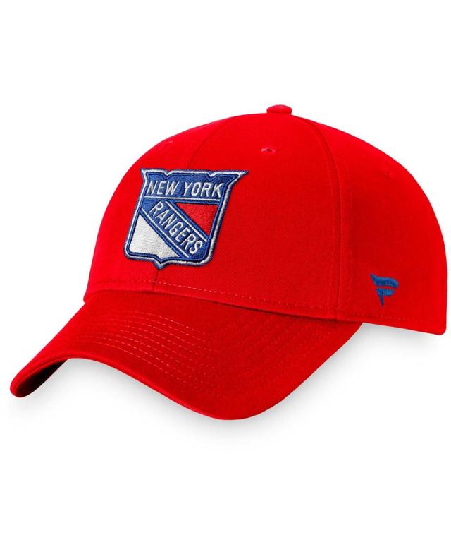 Mens Fanatics Branded Red New York Rangers Core Adjustable Hat Product Image