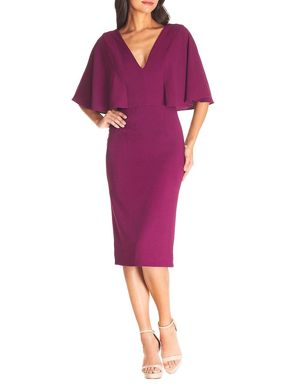 Womens Louisa Flutter-Sleeve Dress Product Image