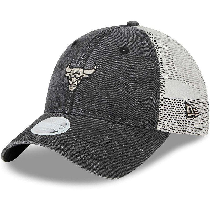 Womens New Era Chicago Bulls Micro Logo 9TWENTY Trucker Adjustable Hat Product Image