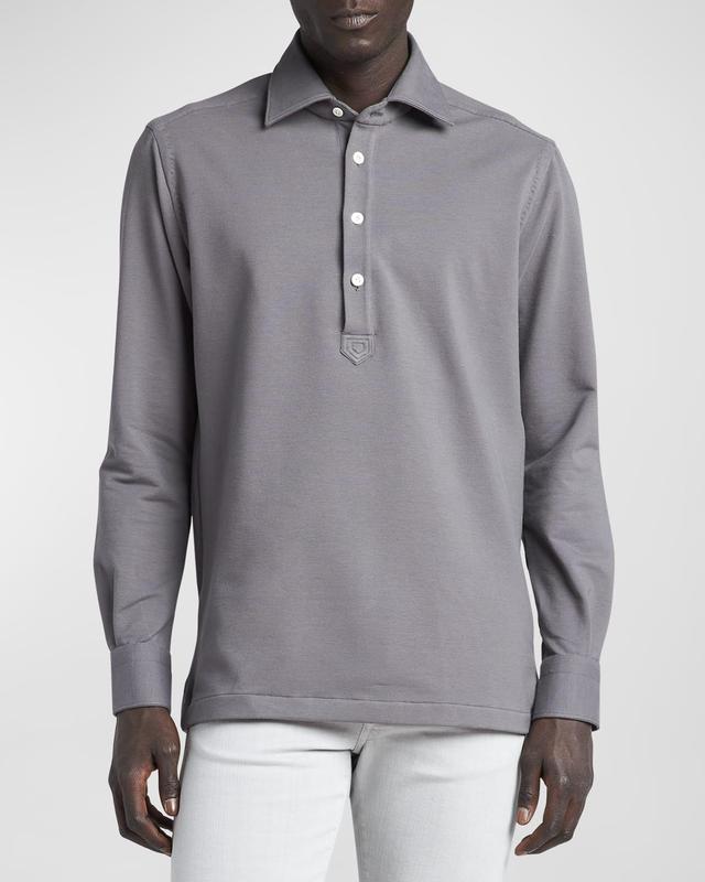 Mens Cotton-Stretch Polo Shirt Product Image