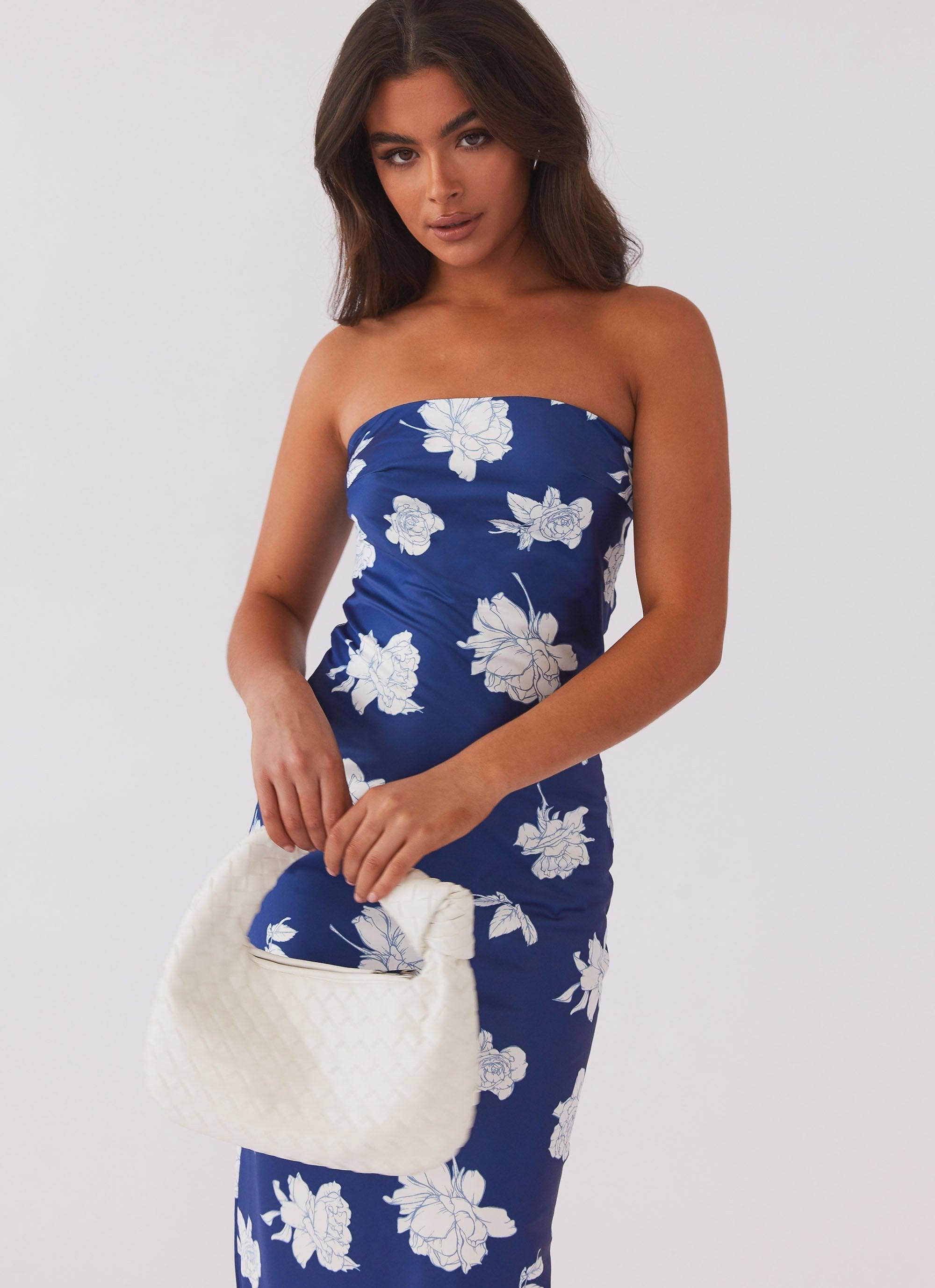 What I Want Maxi Dress - Navy Flora Product Image