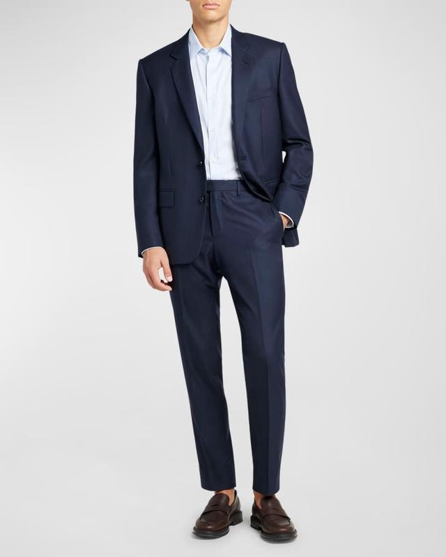 Mens Modern-Fit Wool Two-Button Suit Product Image