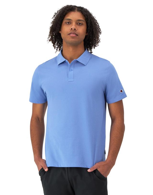 Mens Champion Polo T-Shirt, Moisture Wicking Athletic Navy 2XL Product Image