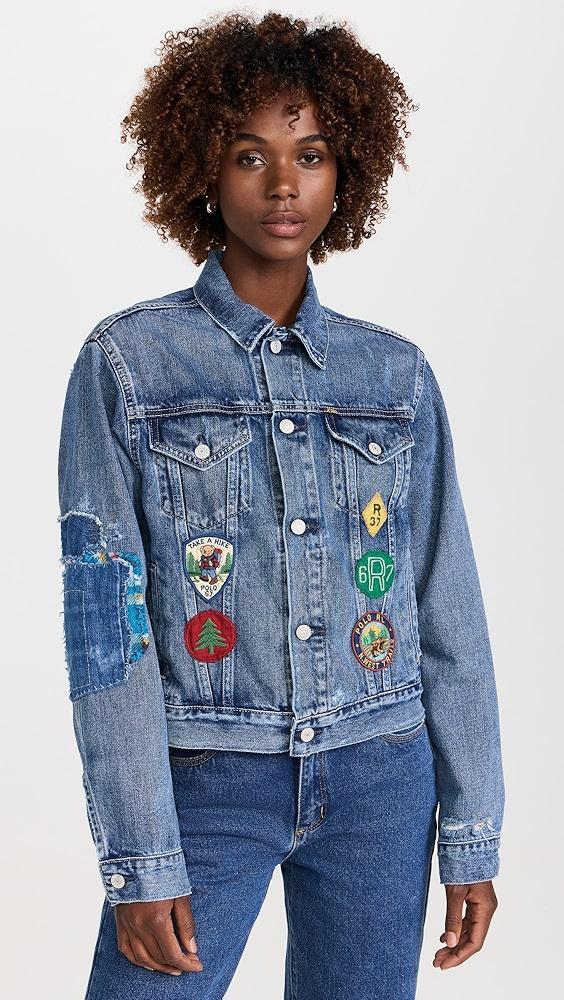 Polo Ralph Lauren Embroidered Patch Denim Trucker Jacket | Shopbop Product Image