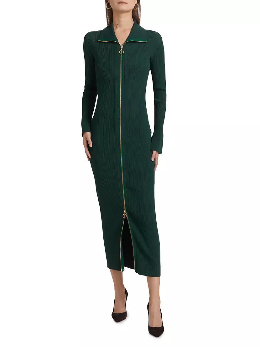 Saylor Rib-Knit Midi-Dress Product Image