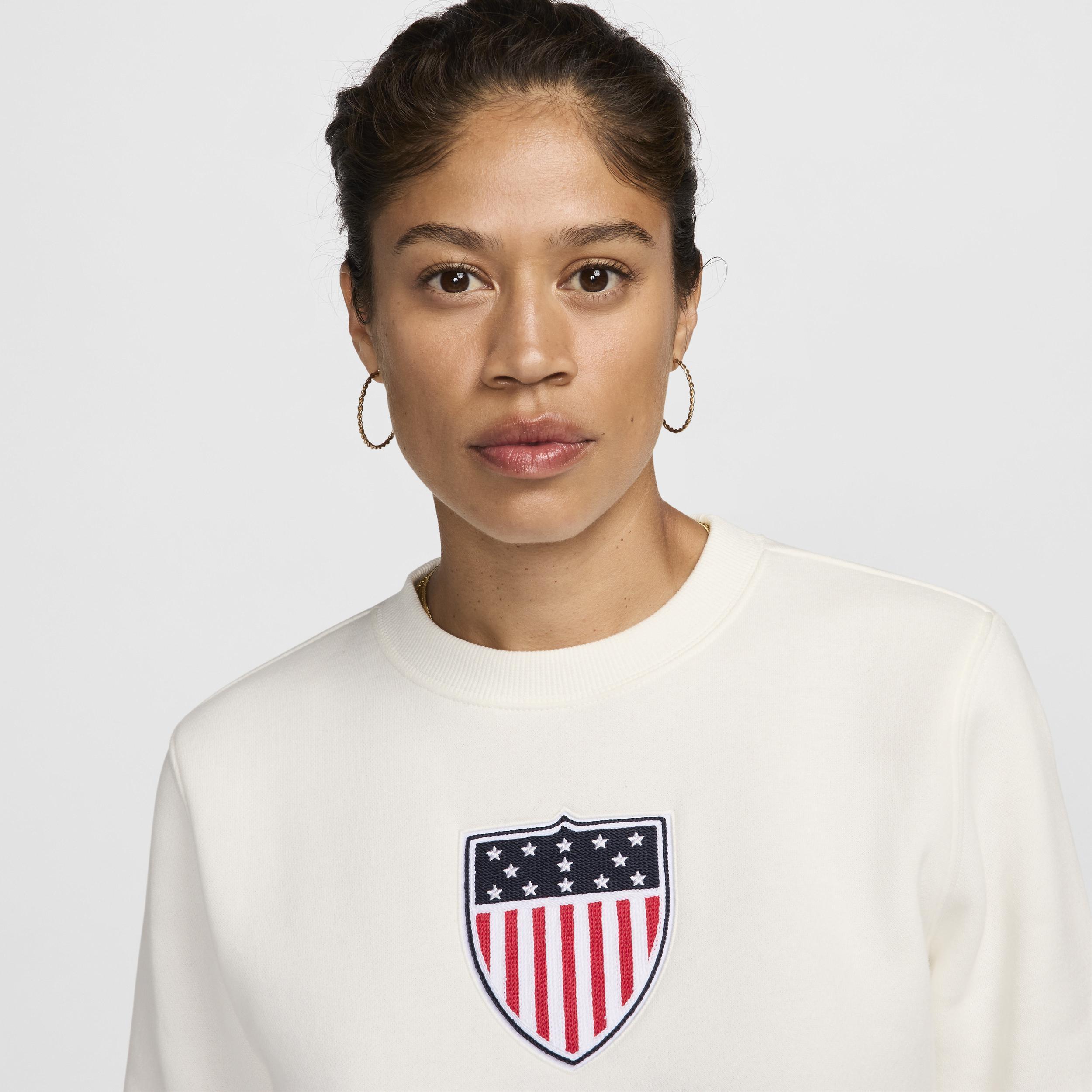 Team USA Phoenix Fleece Nike Womens Crew-Neck Sweatshirt Product Image