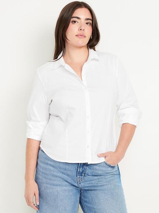 Slim Button-Down Shirt Product Image