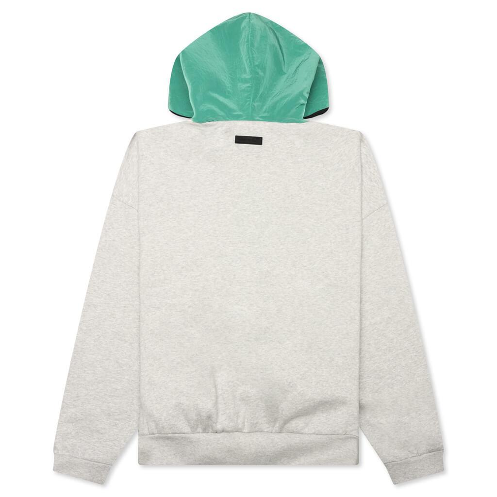 Nylon Fleece Hoodie - Light Heather Grey Male Product Image