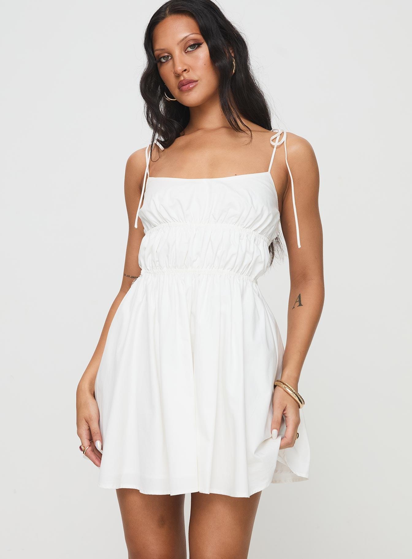 Jacksonne Mini Dress White Product Image