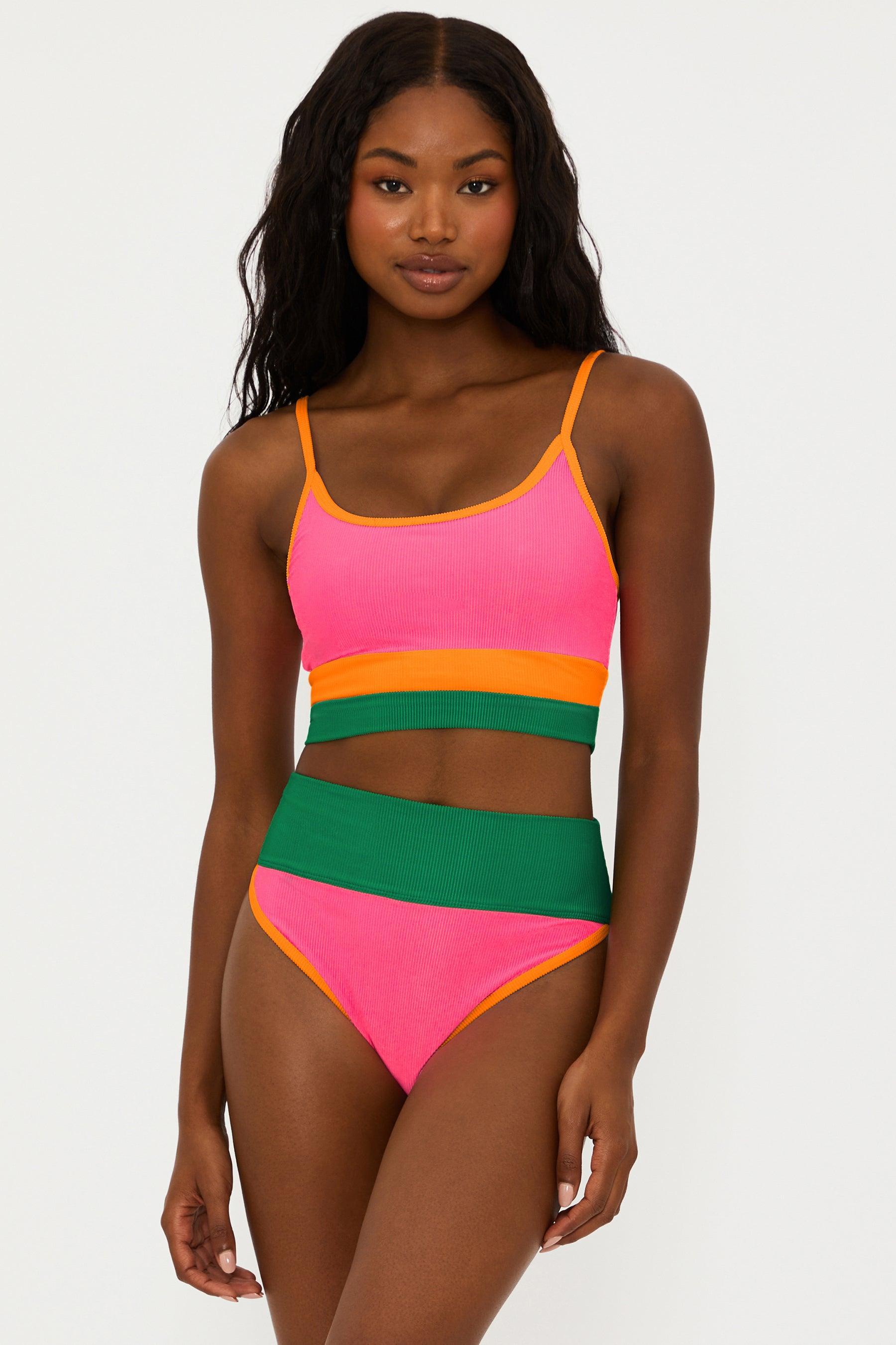 Eva Top Strawberry Colorblock Product Image