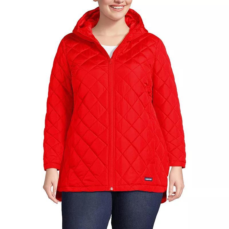 Plus Size Lands End Insulated Jacket, Womens Deep Blue Product Image