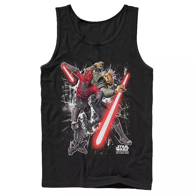 Mens Star Wars: The Clone Wars Darth Maul & Savage Opress Tank Top Product Image