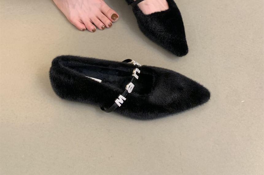 Fleece Pointed Flats Product Image