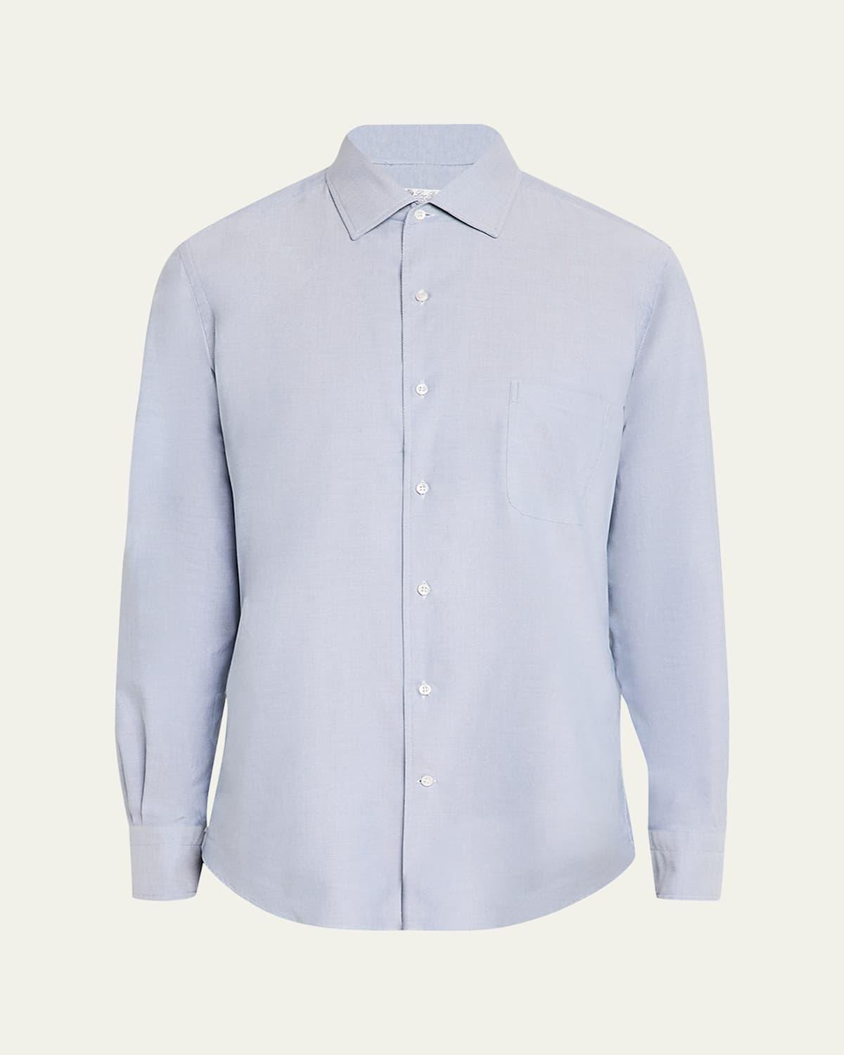 Mens Andre Oxford Cotton Sport Shirt Product Image