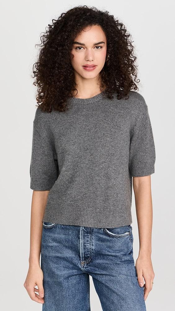 Theory Crop Cashmere Tee | Shopbop Product Image