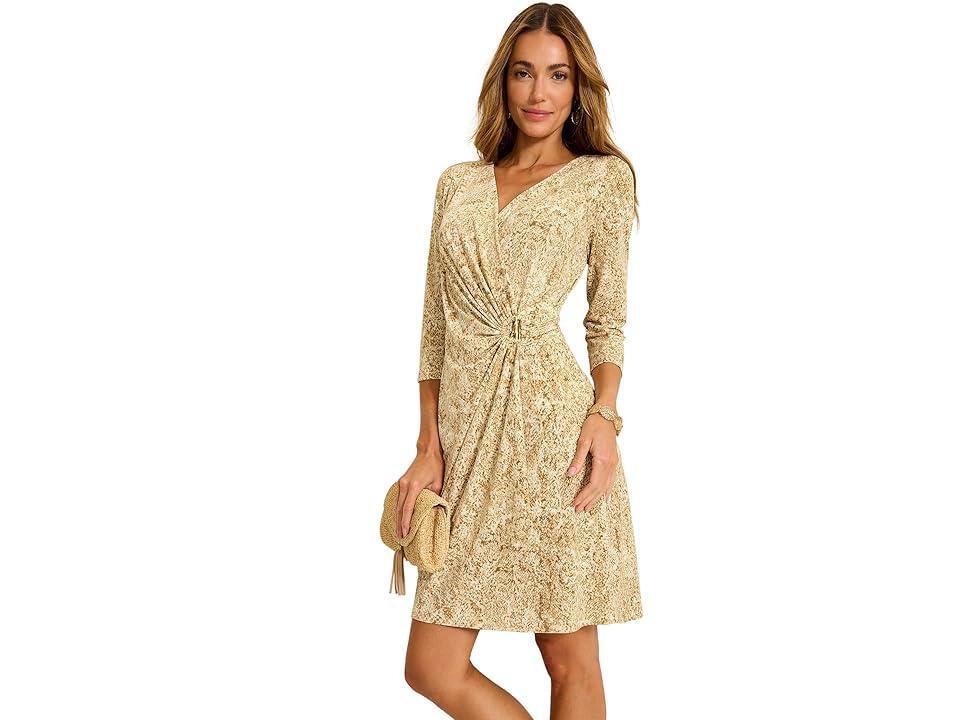 Tommy Bahama Clara Playa Python Short Dress (Travertine) Women's Dress product image