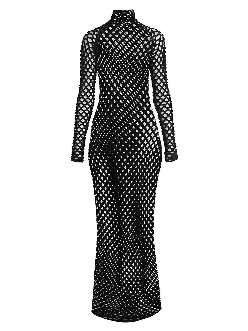 Womens Cage Net Maxi Dress Product Image