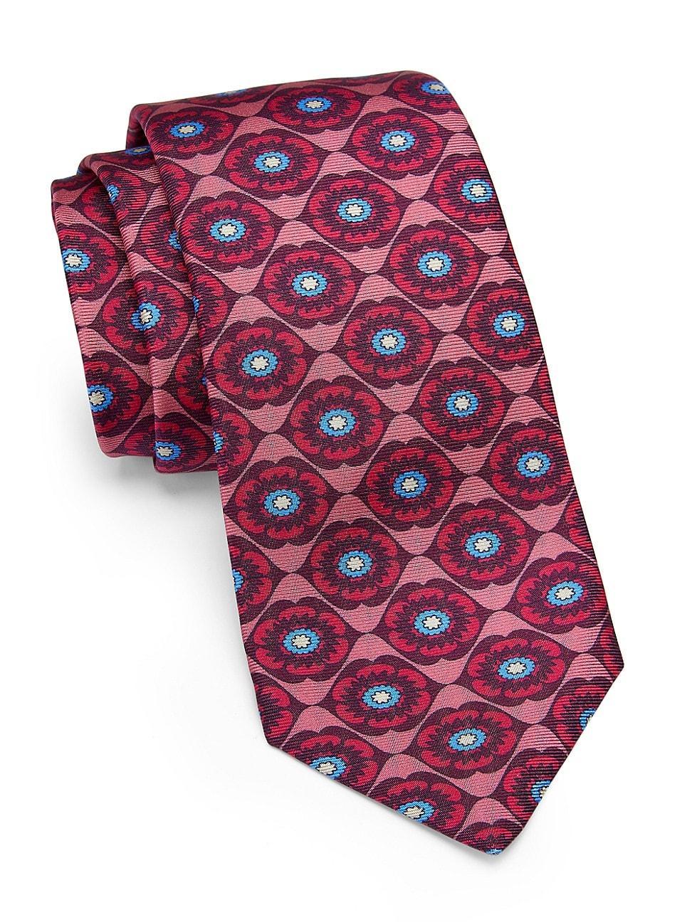 Mens Flora Silk Tie Product Image