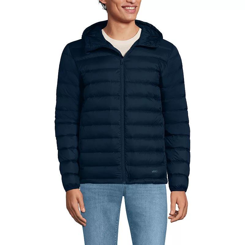 Big & Tall Lands End Wanderweight Down Jacket, Mens Radiant Blue Product Image