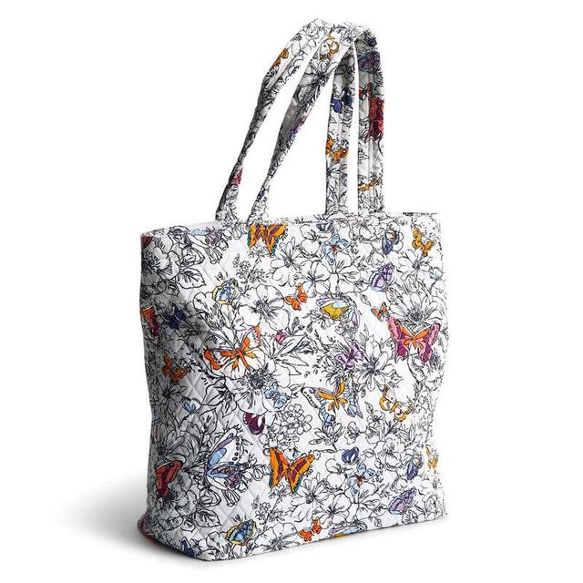 Vera Bradley Clermont Travel Tote Bag Women in Wing + Bloom Gray Product Image