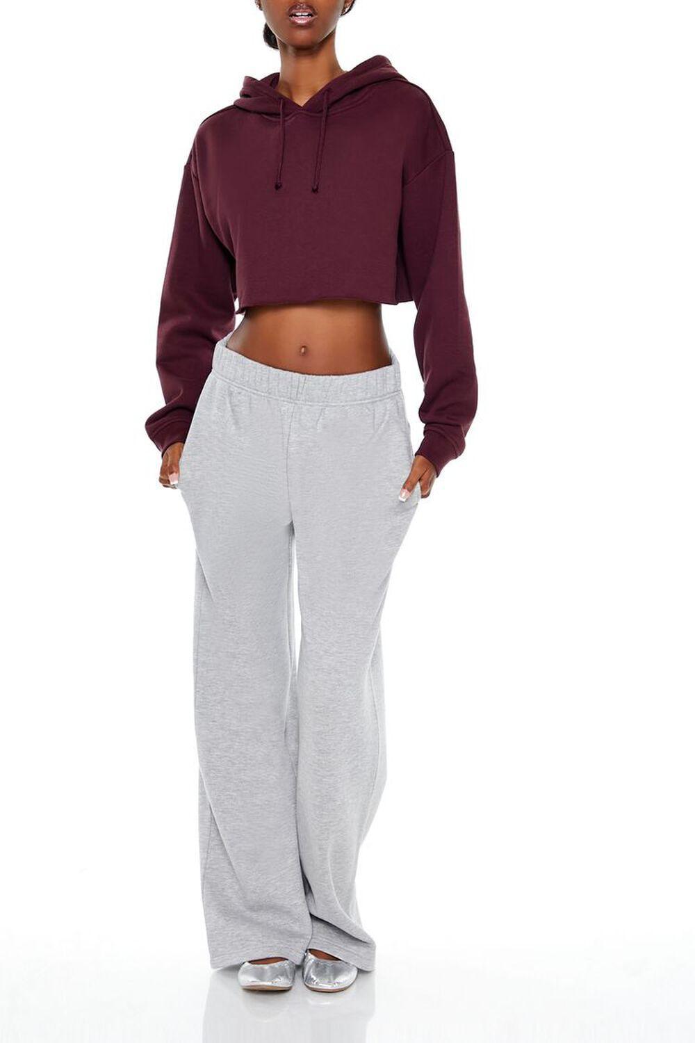 Cropped Fleece Hoodie | Forever 21 Product Image