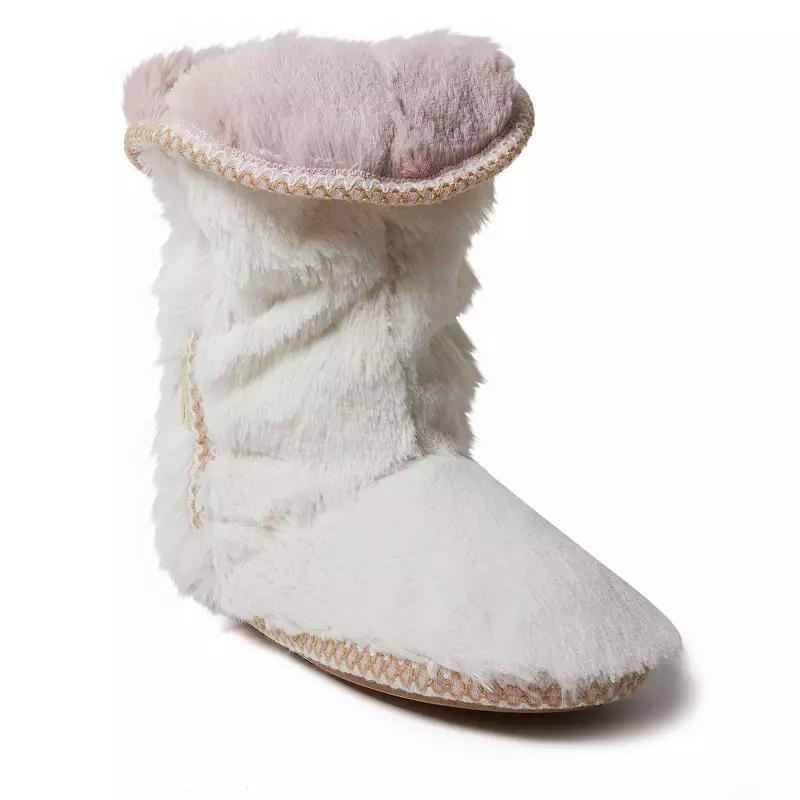 Dearfoams Faux Fur Fold-Down Womens Slippers Product Image