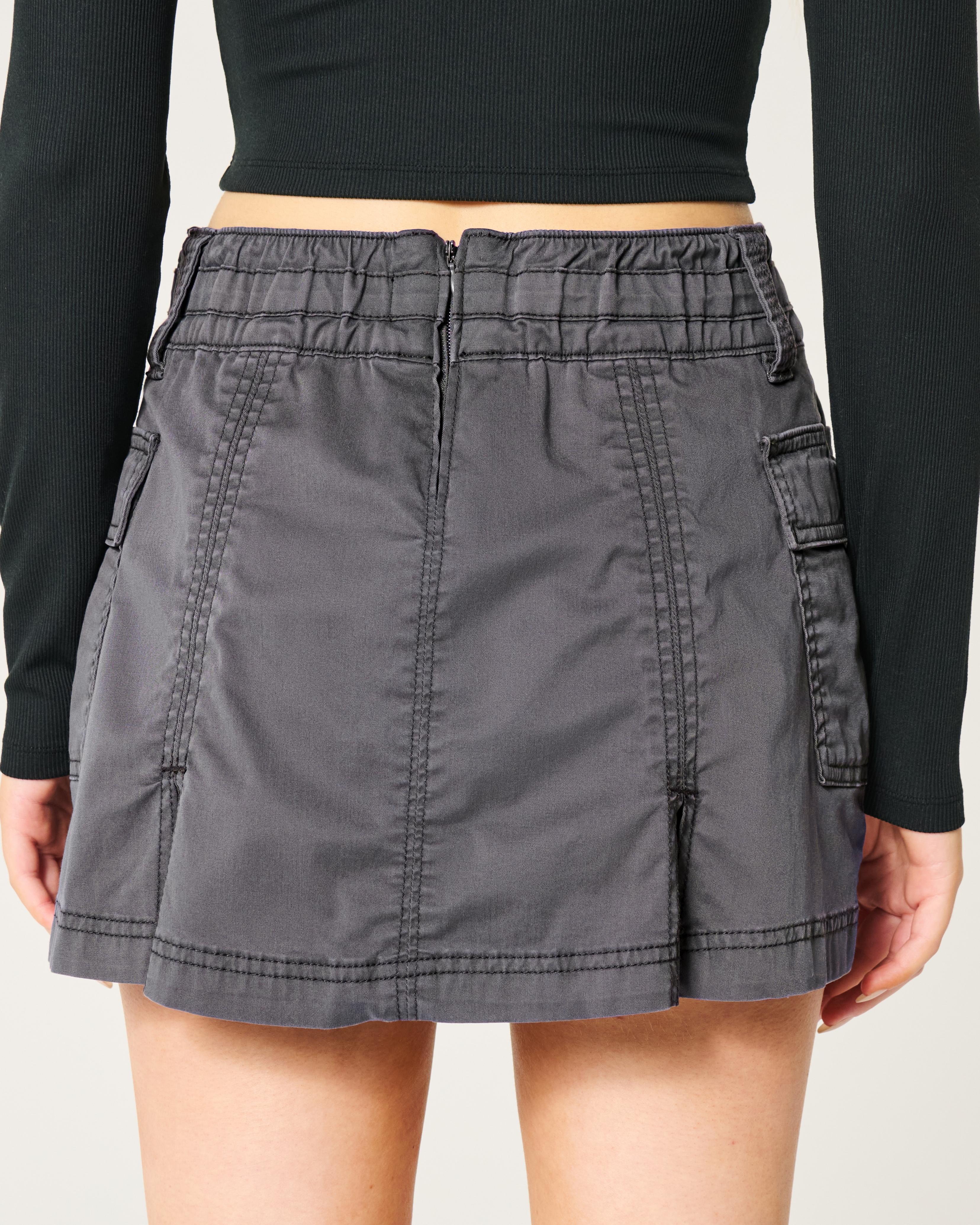 Pleated Cargo Mini Skort Product Image