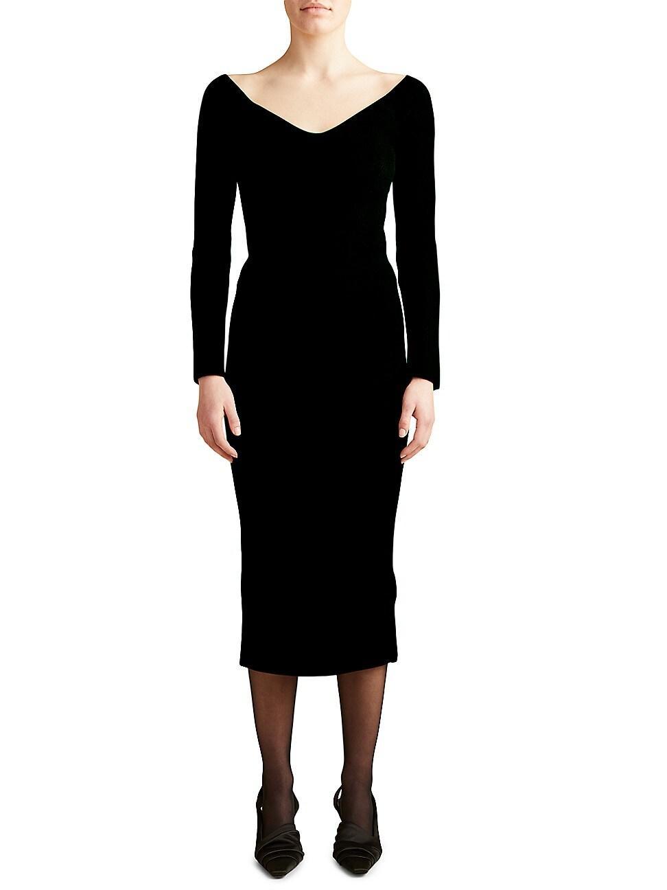 Womens Pia Off-The-Shoulder Knit Midi Dress Product Image