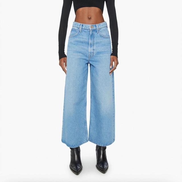 Snacks! The Dinner Bell Crop Jean In Wash All You Can Eat In Blue Product Image