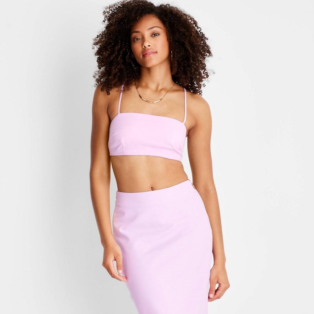 Womens O-Ring Crop Top - Future Collective with Jenee Naylor Purple XL product image