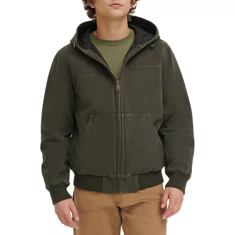 Mens Levis Cotton Hooded Workwear Bomber Jacket Product Image