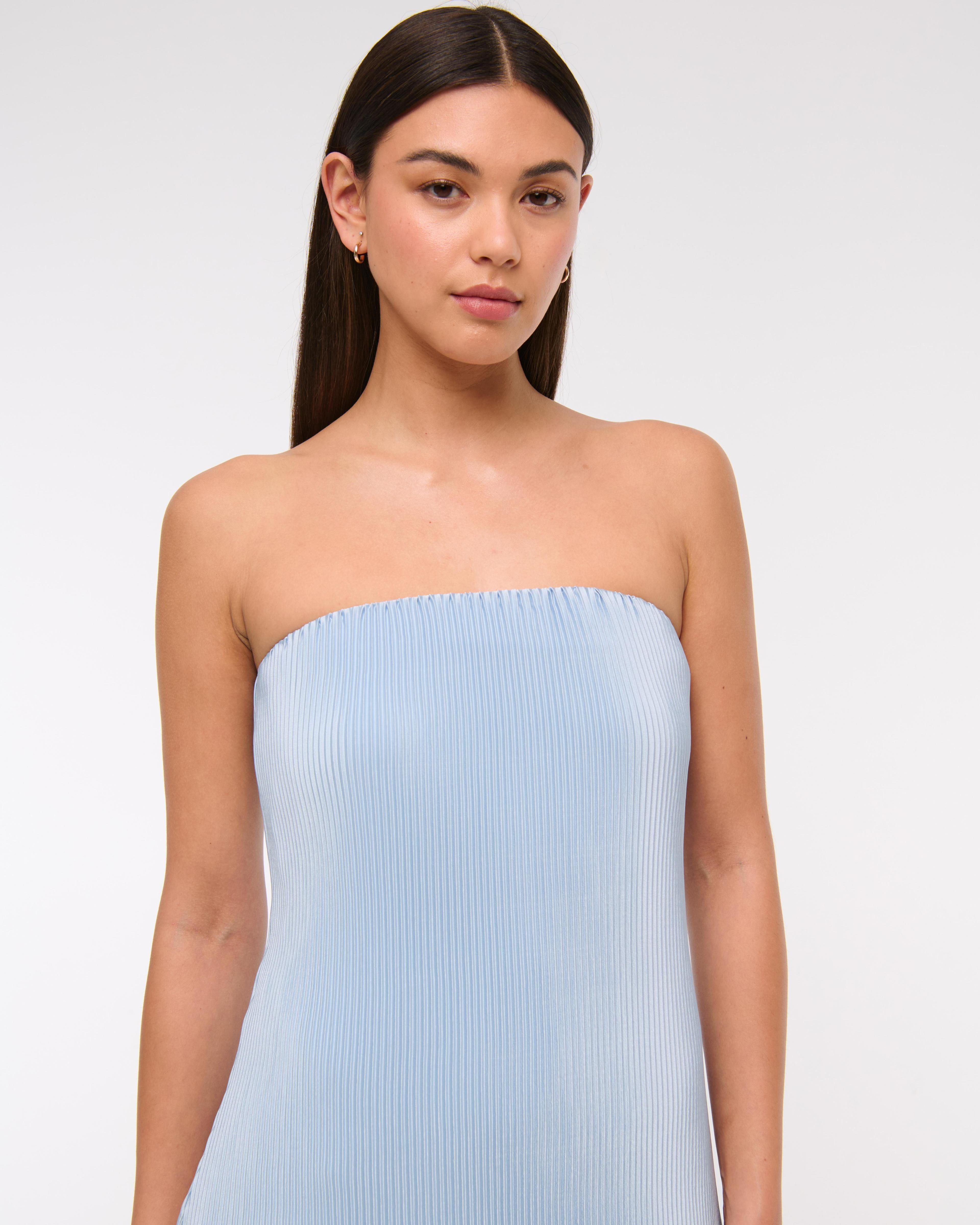 The A&F Giselle Pleat Release Midi Dress Product Image