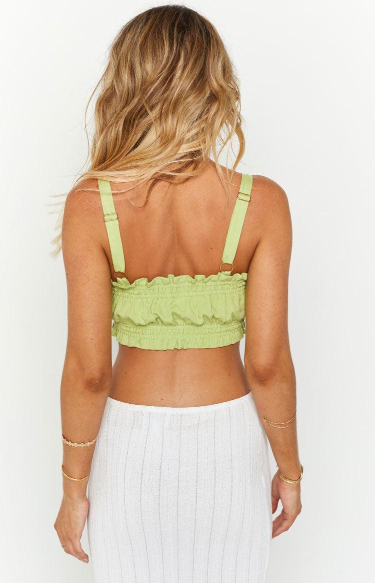 Adelyne Green Crop Top Product Image