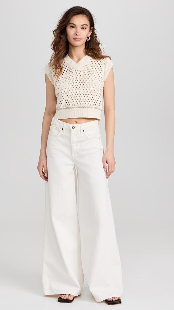 Guest in Residence Mesh Cropped Vest | Shopbop Product Image