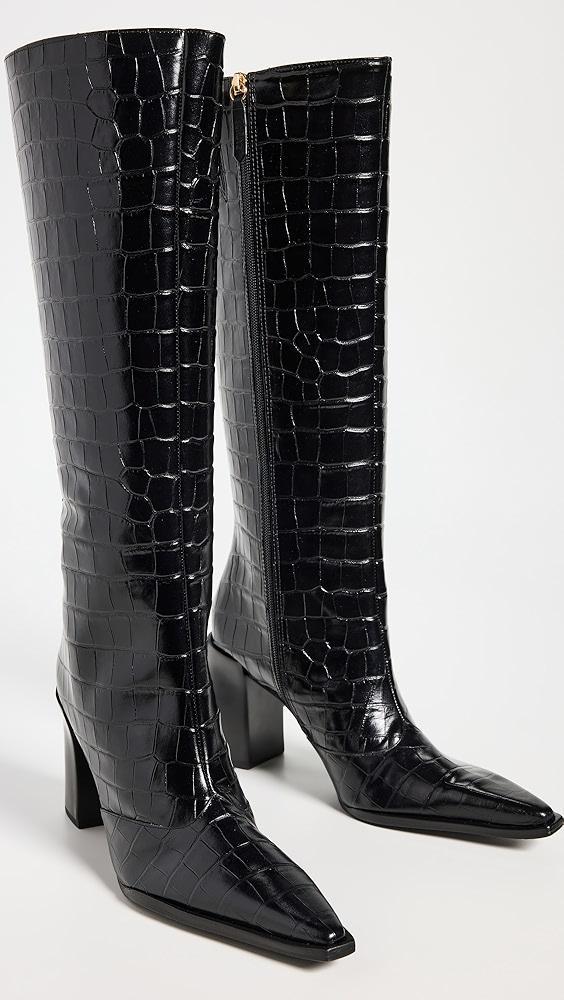 Schutz Raffaela Up Croco Block Boots | Shopbop Product Image