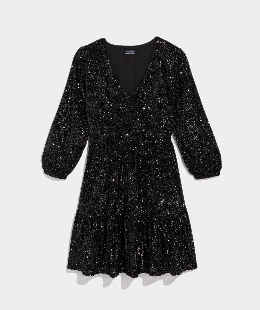 Sequin Tiered Dress Product Image