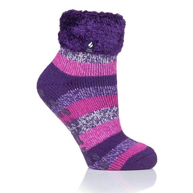 Womens Heat Holders Original 7X Warmer Stripe Lounge Socks With Grippers Product Image