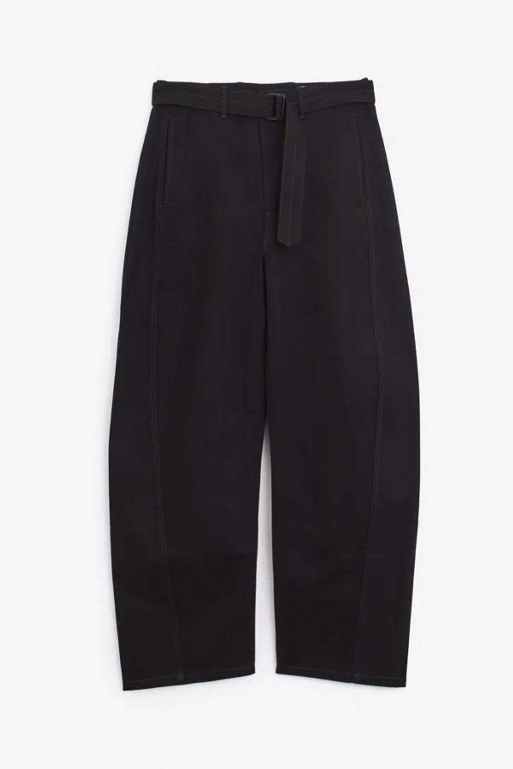 Twisted Belted Pants In Black Product Image