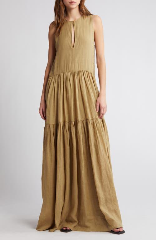 Womens Tiered Sleeveless Maxi Dress Product Image