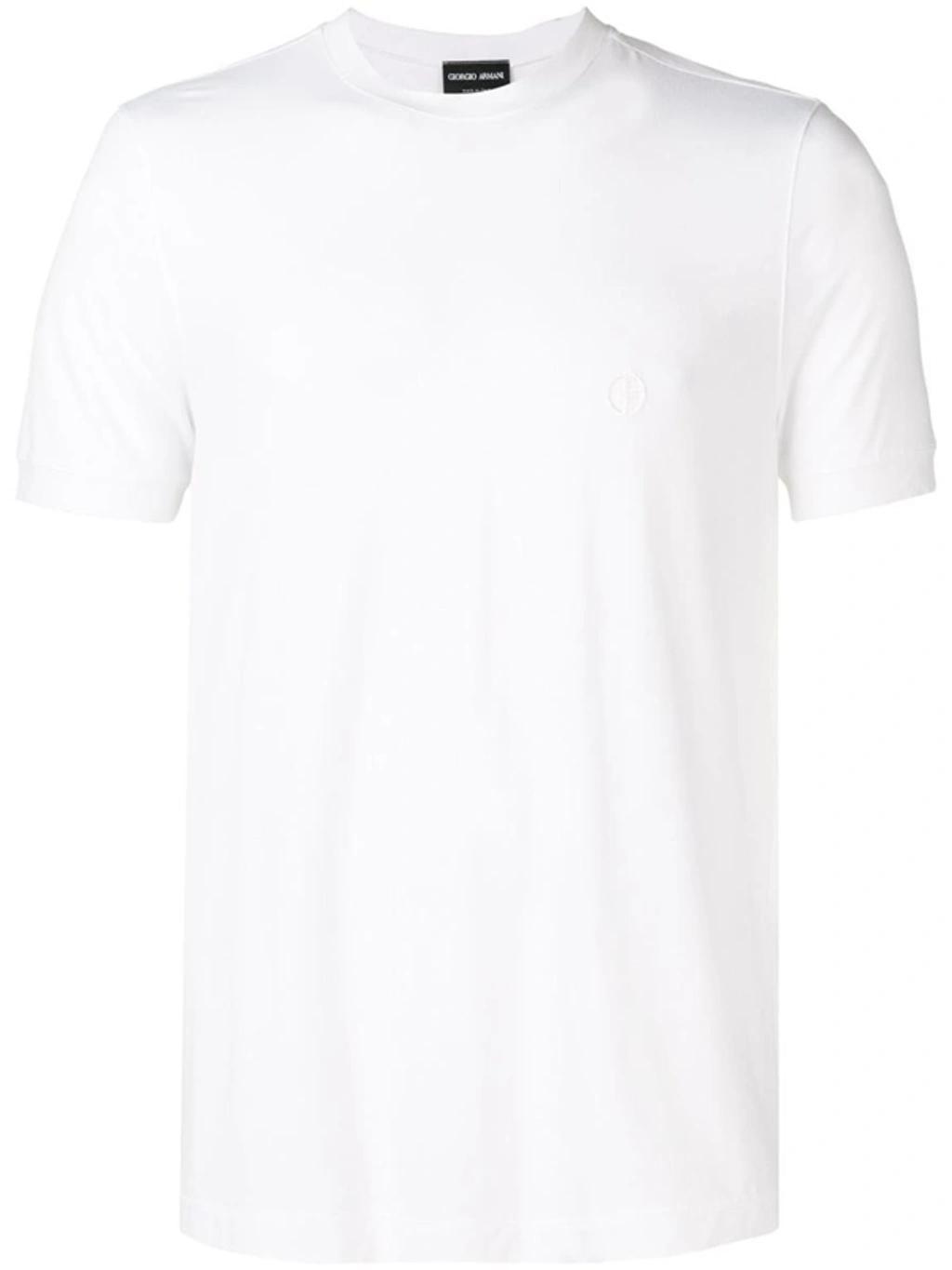 Giorgio Armani T-shirt Clothing In Uq Bianco Lana Product Image