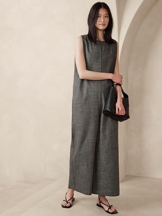 Pinnacles Cotton-Linen Jumpsuit Product Image