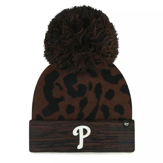 Womens 47 Philadelphia Phillies Rosette Cuffed Knit Hat with Pom Product Image