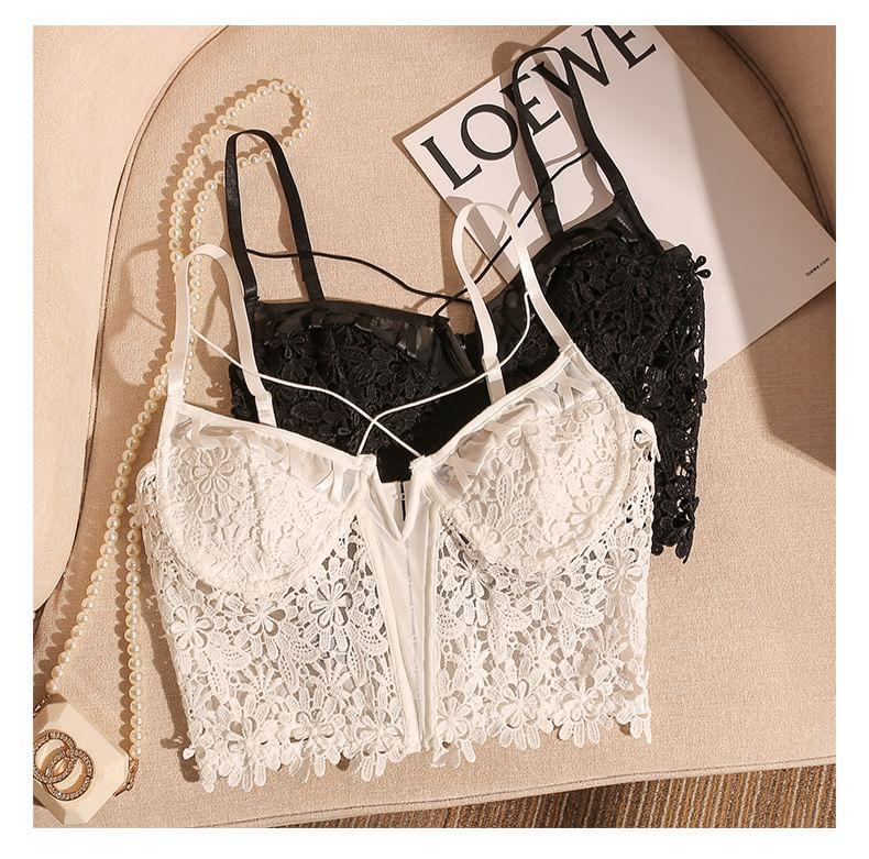 Lace Crop Cami Top Product Image