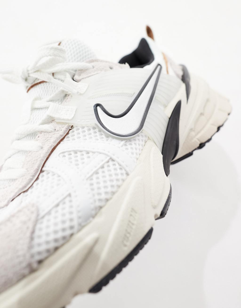 Nike V2K Run sneakers in white and chrome Product Image