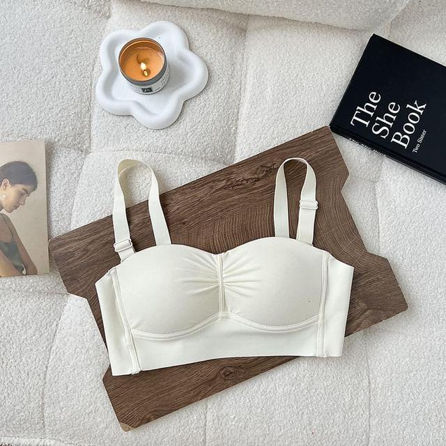 Sleeveless Plain Bra Product Image