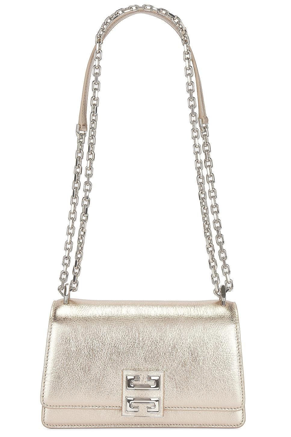 Womens Small 4G Crossbody Bag In Laminated Leather With Chain Product Image