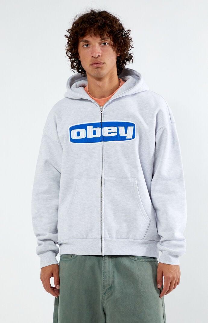 Obey Men's Boxed In Extra Heavyweight Zip Hoodie Product Image